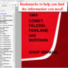 Screenshot of 1965 Comet Falcon Fairlane and Mustang Shop Manual (USB) on PDF