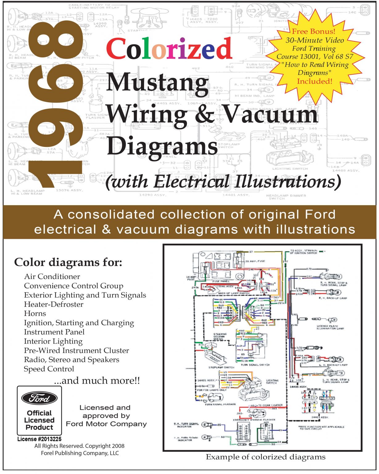 1968 Colorized Mustang Wiring Diagrams - Fordmanuals.com