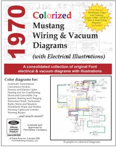 Cover of 1970 Colorized Mustang Wiring Diagrams
