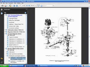 Screenshot of 1967 Colorized Mustang Wiring and Vacuum Diagrams