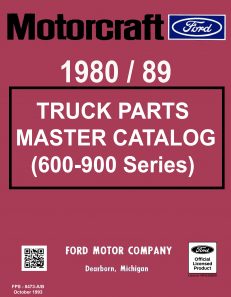 1980/89 Ford Truck Master Parts and Accessories Catalog (600-900)