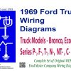 Cover for the 1969 Ford Truck Wiring Diagrams (Bronco, Econoline, F100-350 Series)
