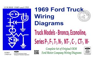 Cover for the 1969 Ford Truck Wiring Diagrams (Bronco, Econoline, F100-350 Series)
