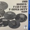 The 1988 Ford Electrical & Vacuum Trouble-Shooting Manual (EVTM) for Bronco / F150-F350 / F-Super Duty