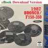 eBook cover 1987 Ford Electrical & Vacuum Trouble-Shooting Manual (EVTM) for Bronco / F150-F350
