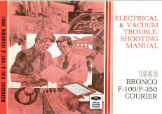 1980 Bronco F-100/F-350 Courier Electrical & Vacuum Trouble-Shooting Manual (EVTM)