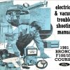 1981 Bronco F-100/F-350 Courier Electrical & Vacuum Trouble-Shooting Manual (EVTM)