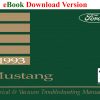 eBook cover 1993 Mustang Electrical & Vacuum Trouble-Shooting Manual (EVTM)