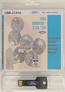 USB Clamshell 1984 Bronco F150/350 Electrical & Vacuum Trouble-Shooting Manual (EVTM)