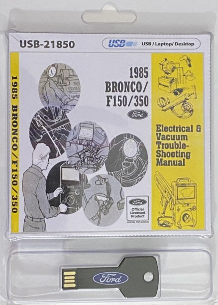 USB Clamshell 1985 Bronco F150/350 Electrical & Vacuum Trouble-Shooting Manual (EVTM)