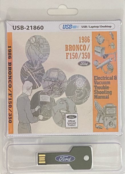 USB 1986 Bronco/F150/350 Electrical & Vacuum Trouble-Shooting Manual (EVTM)