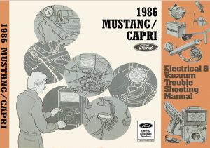 1986 Mustang Capri Electrical & Vacuum Trouble-Shooting Manual (EVTM)