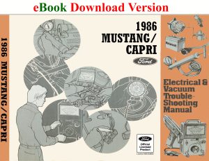 eBook 1986 Mustang Capri Electrical & Vacuum Trouble-Shooting Manual (EVTM)