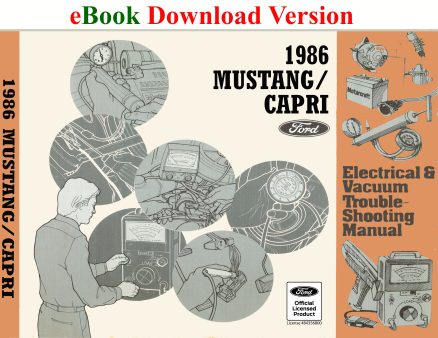 eBook 1986 Mustang Capri Electrical & Vacuum Trouble-Shooting Manual (EVTM)