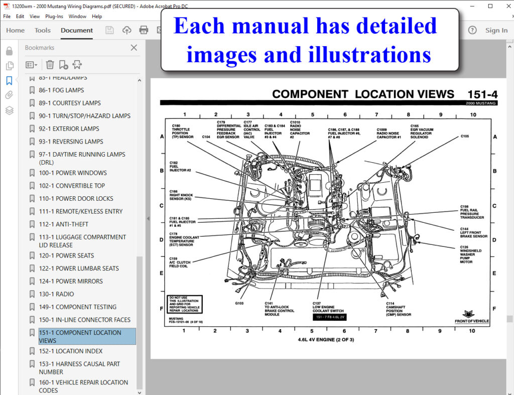 2000 Mustang Wiring Diagrams - Fordmanuals.com