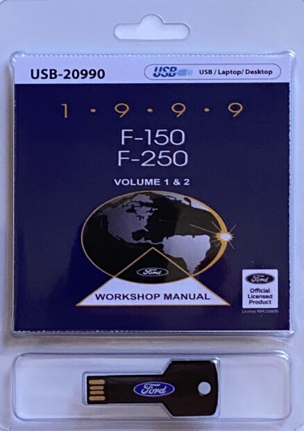 USB clamshell cover 1999 Ford F-150 F-250 Truck Workshop Manual